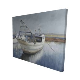 Blue fishing boat - 08x10 Print on canvas