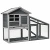 A High Stability And Durability Wooden Chicken Coop With Ventilation Door And Removable Tray For Indoor And Outdoor
