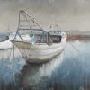 Fishing boat desatured - 08x08 Print on canvas