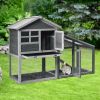 A High Stability And Durability Wooden Chicken Coop With Ventilation Door And Removable Tray For Indoor And Outdoor