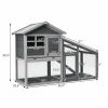 A High Stability And Durability Wooden Chicken Coop With Ventilation Door And Removable Tray For Indoor And Outdoor
