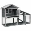 A High Stability And Durability Wooden Chicken Coop With Ventilation Door And Removable Tray For Indoor And Outdoor