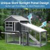 A High Stability And Durability Wooden Chicken Coop With Ventilation Door And Removable Tray For Indoor And Outdoor