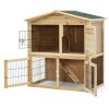 Wooden Pet House 35 Inch Wooden Chicken Coop With Ramp