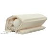 GO Patio Wicker Sun Lounger; PE Rattan Foldable Chaise Lounger with Removable Cushion and Bolster Pillow; Black Wicker and Beige Cushion
