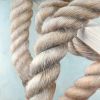 Boat rope knot closeup - 12x12 Print on canvas