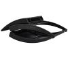 GO Patio Wicker Sun Lounger; PE Rattan Foldable Chaise Lounger with Removable Cushion and Bolster Pillow; Black Wicker and Beige Cushion