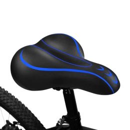 Memory Foam Waterproof Double Absorber Seat Bag The Best Bicycle Seat (Color: Blue)