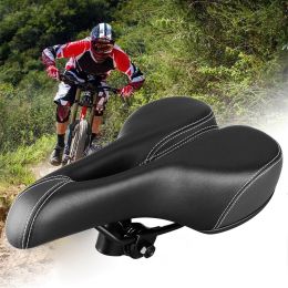 Comfortable Waterproof Memory Foam Bicycle Seat CushionBicycles (Color: Black)