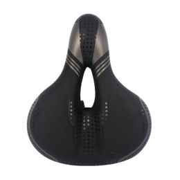 Bicycle Saddle Icreased Thicker Comfortable Breathable (Color: Black)