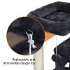36" Cat Tree with Condo and Scratching Post Tower Kitten Activity Plush Play House Cat Nest