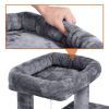 36" Cat Tree with Condo and Scratching Post Tower Kitten Activity Plush Play House Cat Nest